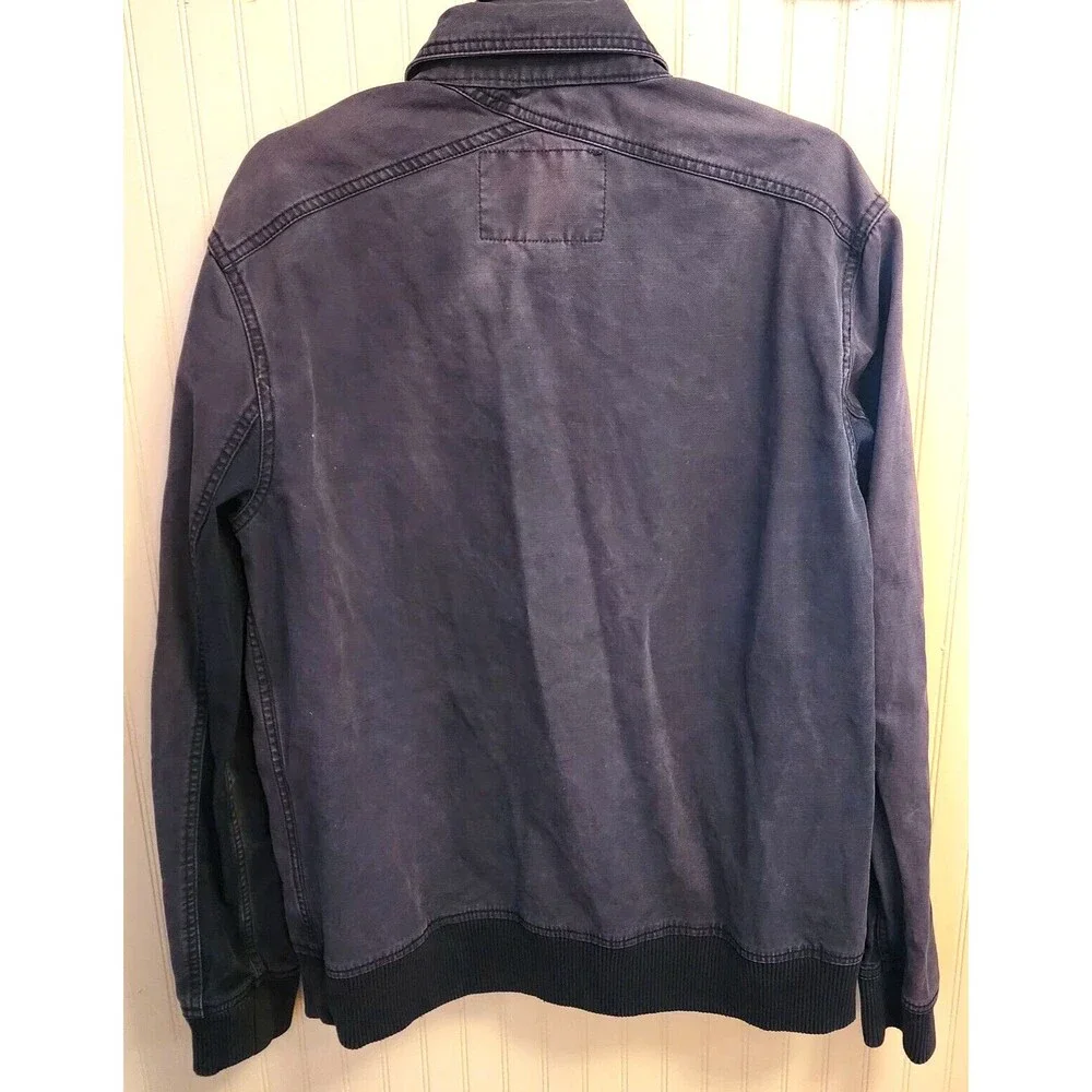 Koto Military Utility Field Zip-Up Button-Pockets Black Jacket Men Size L